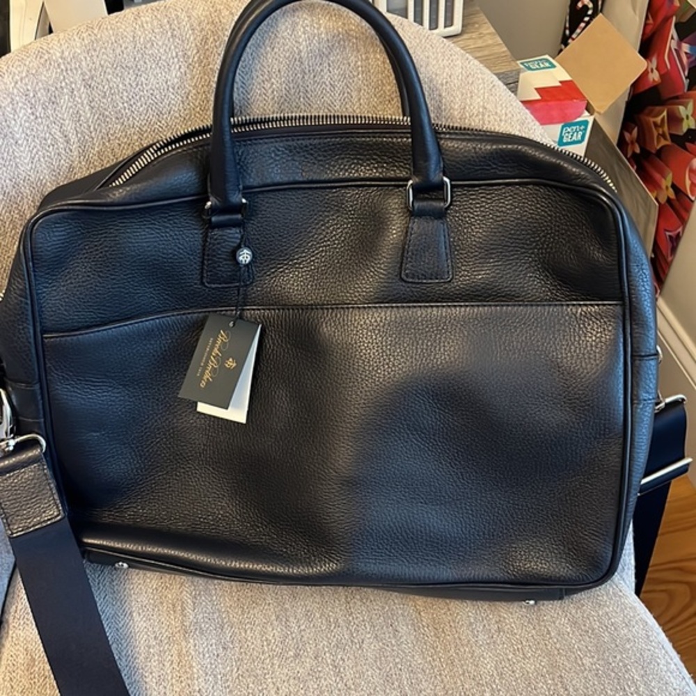Brooks Brothers Pebbled Leather Attaché